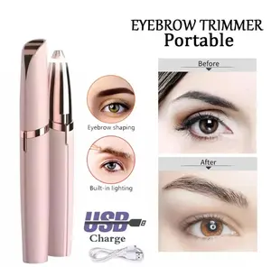 Alat Pencukur Alis Elektrik + USB Pencukur Bulu Guard Wing Portable Eyebrow Trimmer Portable