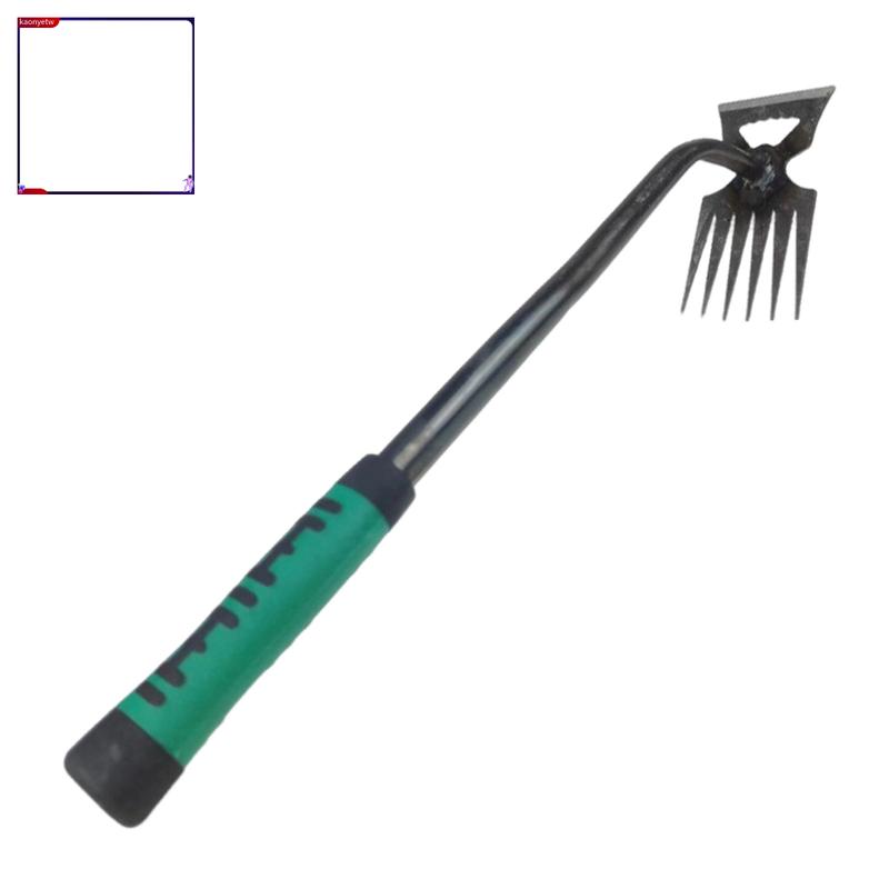 kaonyetw Long-lasting Stainless Steel Hoe Weeding Tool Premium Weeder Tool with Non-slip Handle Effective Weed Remover for Gardeners in Asia Rustproof Design for Easy Uprooting 6