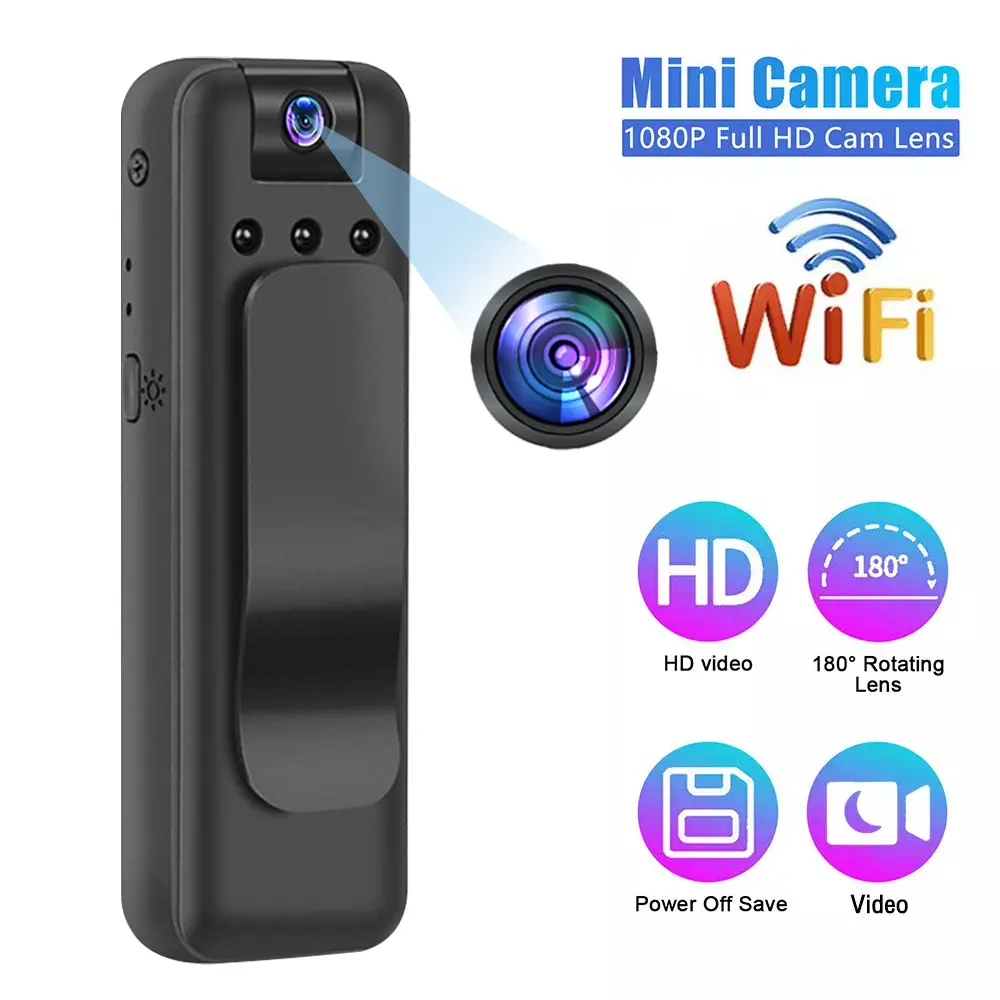1080P HD Mini Camera Portable Small Digital Video Recorder Sports DV DVR Police BodyCam Infrared Night Vision Small Camcorder