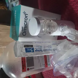 UPGRADED Paket Lengkap Mesh Nebulizer TaffOmicron Alat Terapi Uap Pernapasan Baterai Isi Ulang + Cairan Original