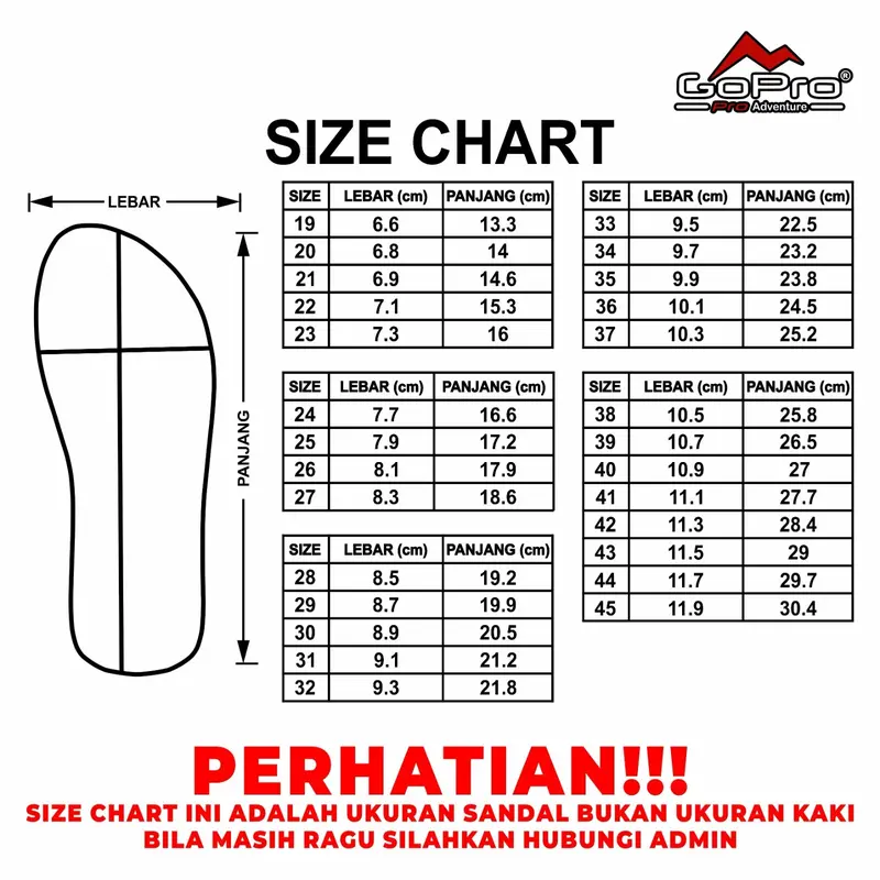 Go Pro Adventure Promax 11 Sandal Jepit Jempol Selop Dewasa Sendal Japit Pria Eva Ringan Fashion Anti Selip Size 39-43 3