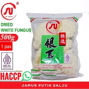 SU Brand Jamur Putih White Fungus jamur salju - 500gr Food
