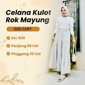 Celana Kulot Husna Husna Kulot Rok Mayung Highwaist Kulot Mayung Panjang