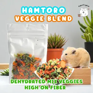 Hamtoro Veggie Blend Snack Makanan Kelinci, Marmut, Hamster Sehat Tinggi Serat