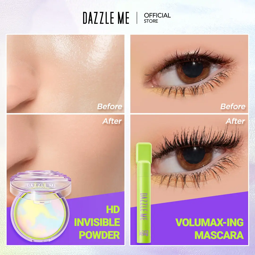 [2pcs] Invisible Powder + Mascara Volumax-ing
