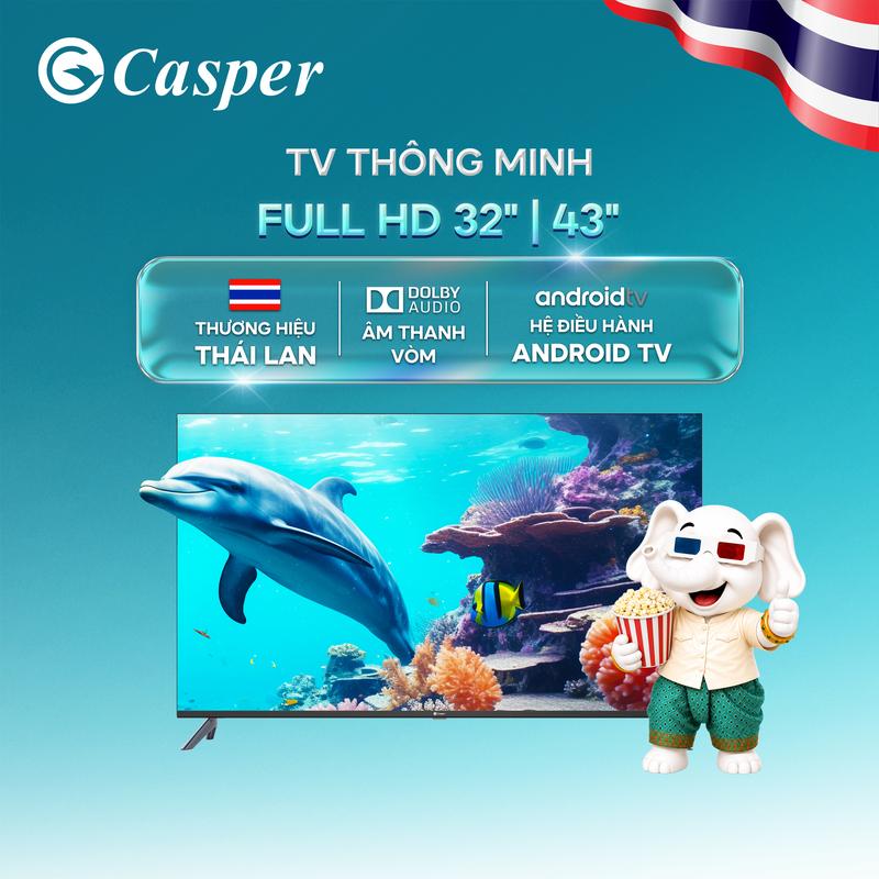 Smart Android Tivi Casper 32 inch/ 43 inch - HD, Điều khiển giọng nói - E32HAC1