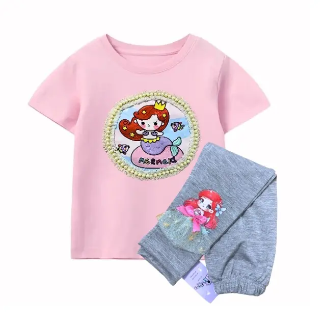 Setelan anak perempuan 1-10tahun/satu stel baju legging kurommii mellody lotsso baju legging anak oneset Katun 1