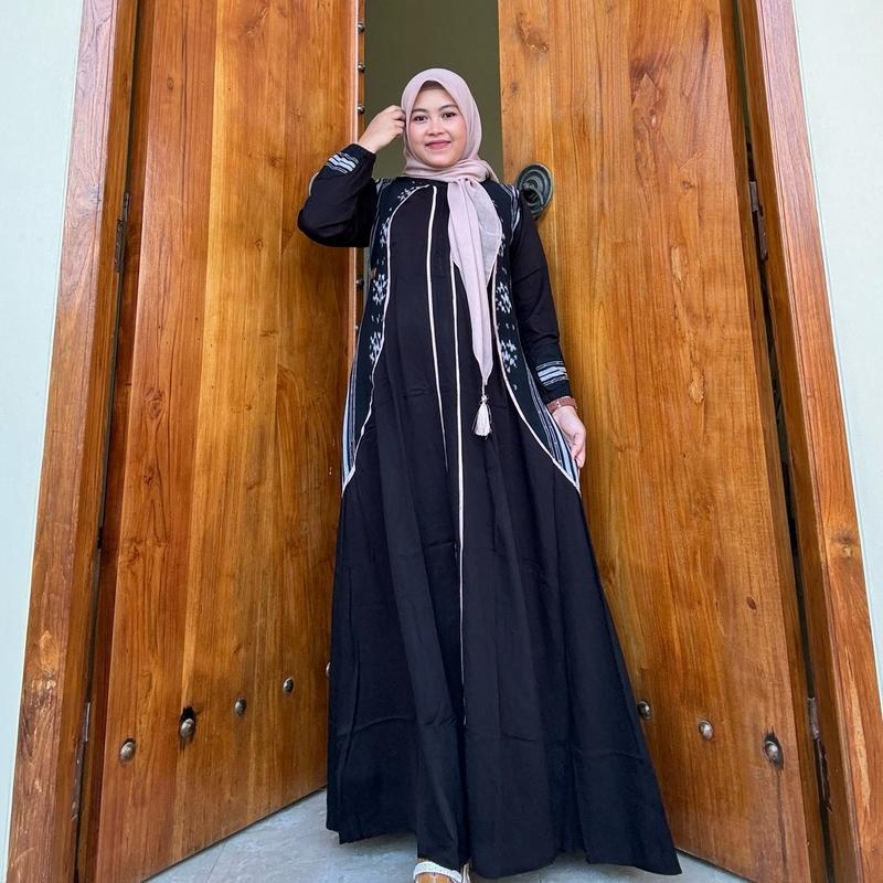 Gamis Amanda Nava Rayon Twill Premium Mix Tenun Troso Random [free Goodie bag dan puoch] 7