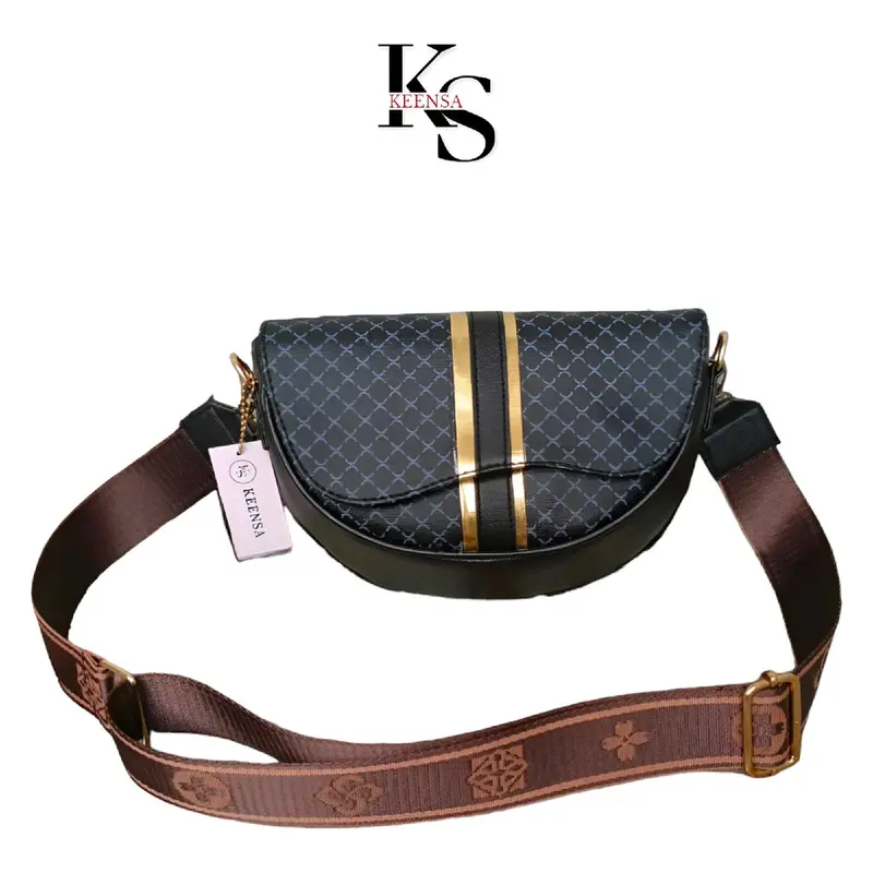 [BELI LOKAL] KEENSA Tas Selempang Wanita Dhenissa Bahan PVC Motif Silang Kulit tas tote bag whits tas selempang & bahu 3