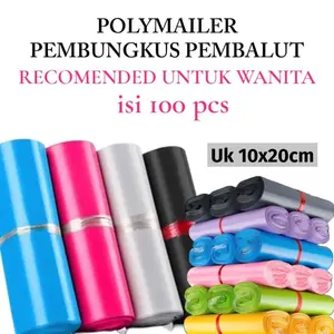 Polymailer Pembungkus Pembalut Isi 100 Lembar Aman & Higienis Waterprof