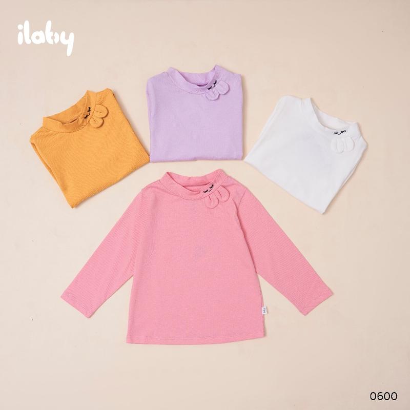   XẢ KHO Áo giữ nhiệt cho bé gái ILABY tai thỏ chất thun cotton co dãn 4 chiều cho bé 10-38kg  0600  