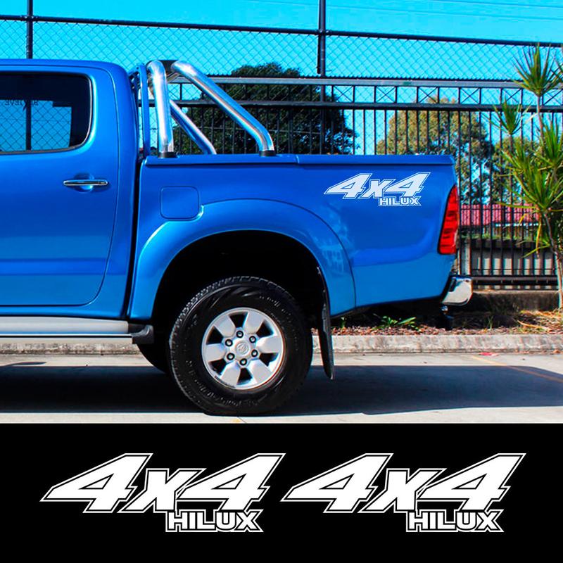 Product Introduction of 2Pcs/Set Car Stickers Pickup Rear Tailgate Side Decal For Toyota Hilux Vigo Revo Off Road 4x4 Graphic Vinyl Letter Cover Auto Accessories 14