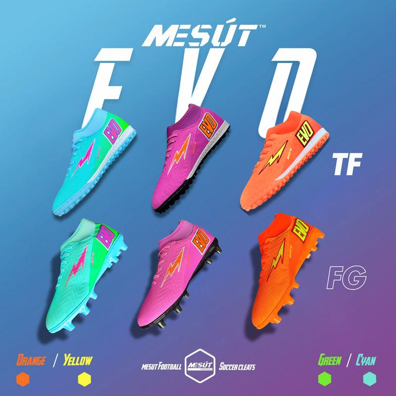 Giày Đá Bóng Mesút EVO [Tặng Tất & Túi Rút] May Miễn Phí Đế TF - FG Cao Su, Kèm Bảo Hành 3 Tháng, Size 37-44 Sneaker Giày Thể Thao football boots