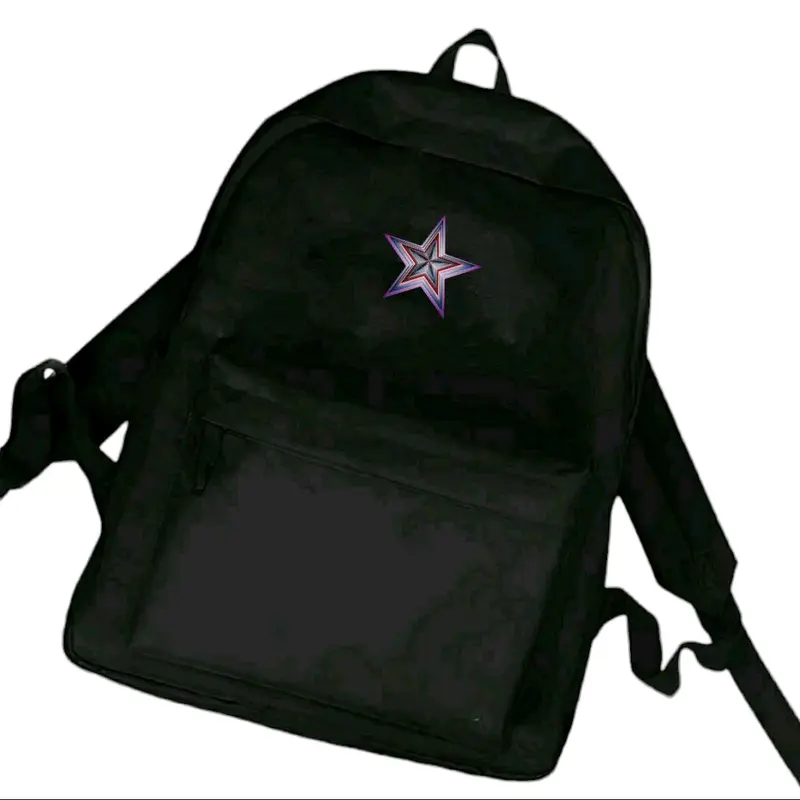 Tas RANSEL SEKOLAH dan Perempuan Pria Remaja SD SMP SMA Terbaru Gambar BINTANG Kekinian Terlaris COD (Bisa Bayar di Tempat) Hitam Canvas 2