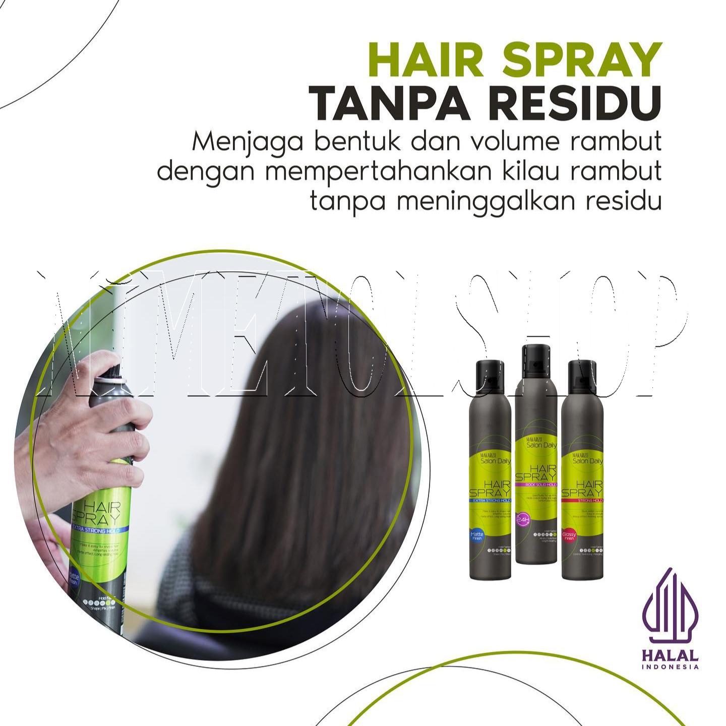 MAKARIZO Professional Salon Daily Hair Spray 376ml Extra Strong Hold Solid Texturizing Mousse