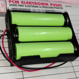 Baterai 12V 12 Vdc 3X18650 Batrai Battery 10.2A 10200Mah