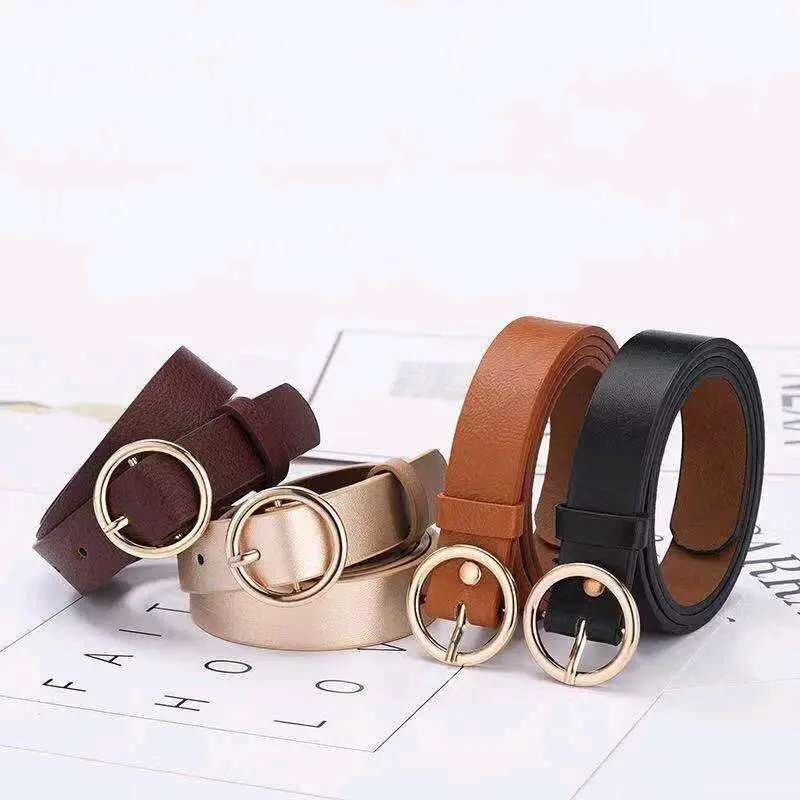 Ikat Pinggang Wanita Bulat Ring Belt Import Sabuk Fashion Retro Bassic Korean 2