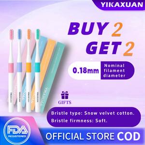 【YIKAXUAN】แปรงสีฟันขนแปรงนุ่มเหมาะสำหรับเด็กหญิงและผู้ชาย เหมาะสำหรับคู่รักและใช้ในครอบครัว