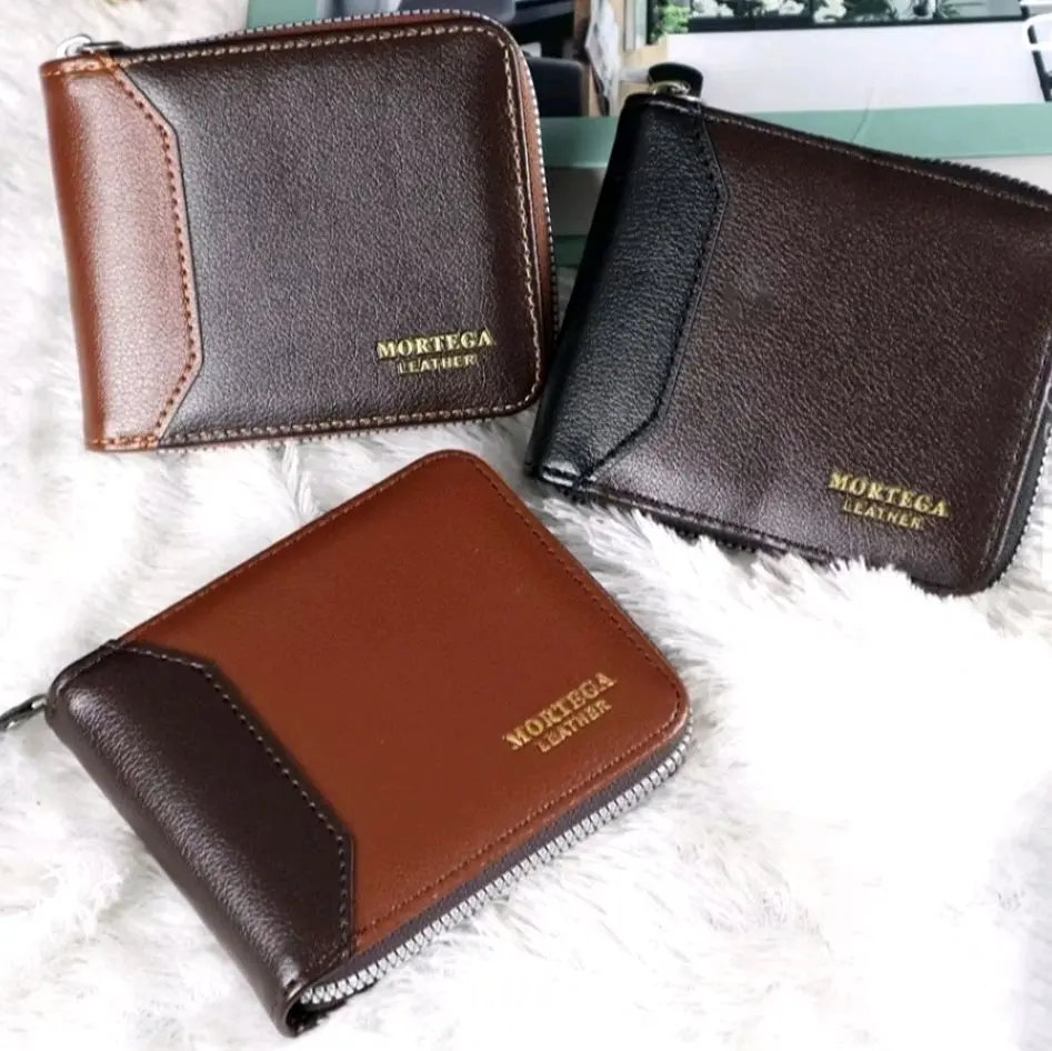 Dompet Lipat Pria Import Model Terbaru - Kulit Asli - Kartu