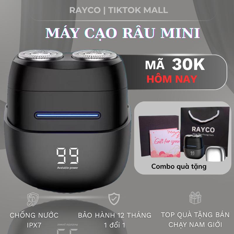  Máy cạo râu RAYCO cao cấp Mini RQ-222 ,cạo khô và ướt bảo hành  12 tháng 