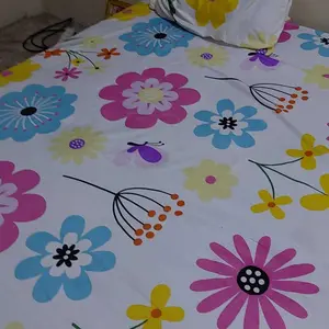 SPREI SET SARUNG BANTAL DAN SARUNG GULING MOTIF CLAUDIA BAHAN  POLIMICRO TERMURAH