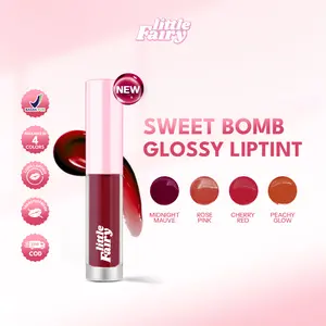 LITTLE FAlRY Sweet Bomb Glossy Lip Tint Pelembab Lip Gloss Lembut Tahan Lama Stain 12 hours Lip Gloss Tint
