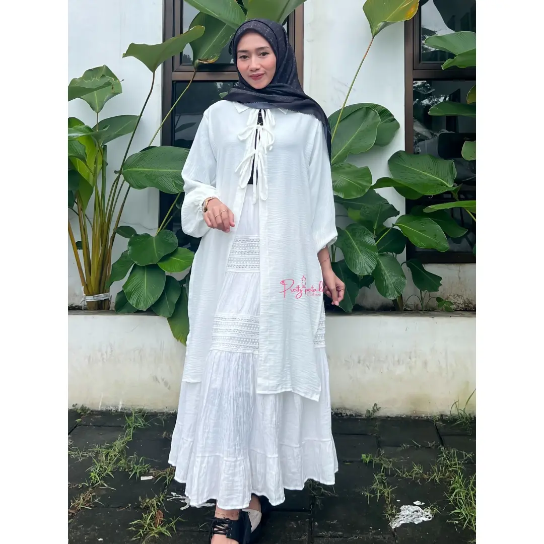 KAMILA  Tunik Setelan Baju Pakaian Terbaru Kekinian Bahan Crinkle airflow Premium Baju Tunik  Wanita Dewasa Muslim