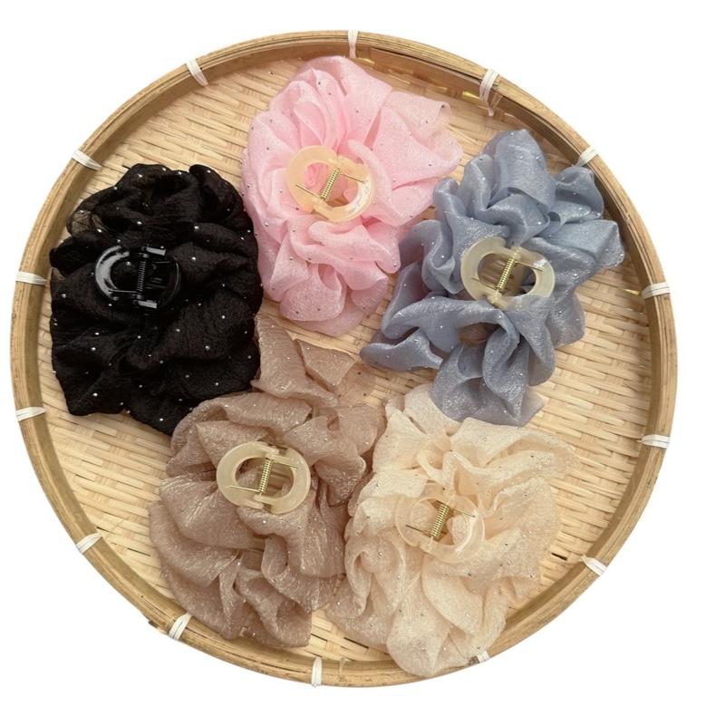    COMBO 5 KẸP 5 MÀU   Kẹp Tóc Lưới Bong Bóng Đính Đá Phong Cách Hàn Quốc Màu Sắc Đa Dạng 