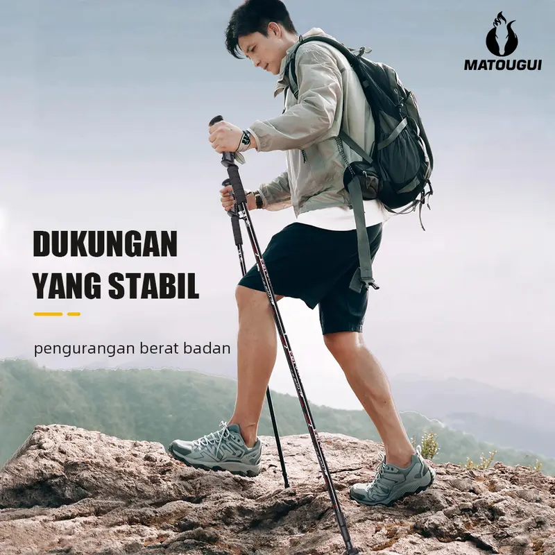【LOWA】Tongkat Pendakian Gunung TP8101/Tiang Pelacak/Camping Outdoor Kualitas Import 5