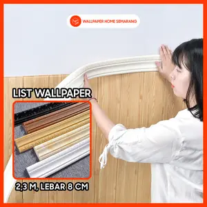 Wallpaper Home List Dinding wallpaper Border Wall 3D Stiker Dinding Garis Pinggiran Pembatas Dinding