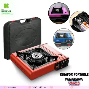 Yamakawa Kompor Gas Portable 2 IN 1 + Free Koper Pelindung / Kompor Portable Camping Serbaguna