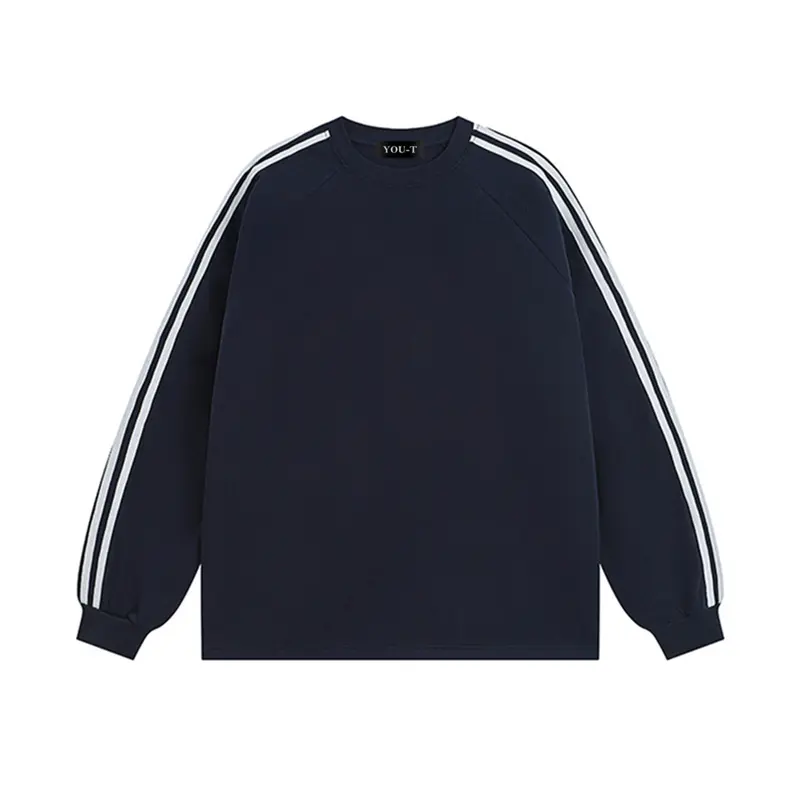 JKTee Sweatshirt Stripes Oversized | Katun Premium Unisex | Model Lengan Panjang dengan Desain Sporty Minimalis | Daily Fashion OOTD | unisex Pria dan Wanita | COD 0