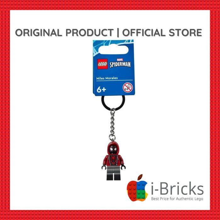 Gambar LEGO Keychain 854153 Miles Morales dari I-Bricks Kota Administrasi Jakarta Utara Tokopedia