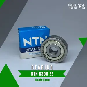 Bearing NTN 6300 ZZ Japan Bering Tutup Besi Dua Sisi Laher Klaher Diameter 10x35x11 mm Motorcycle