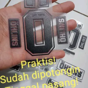 Stiker transparan uv Ohlins variasi supensi saru set isi 8 pcs aneka motif