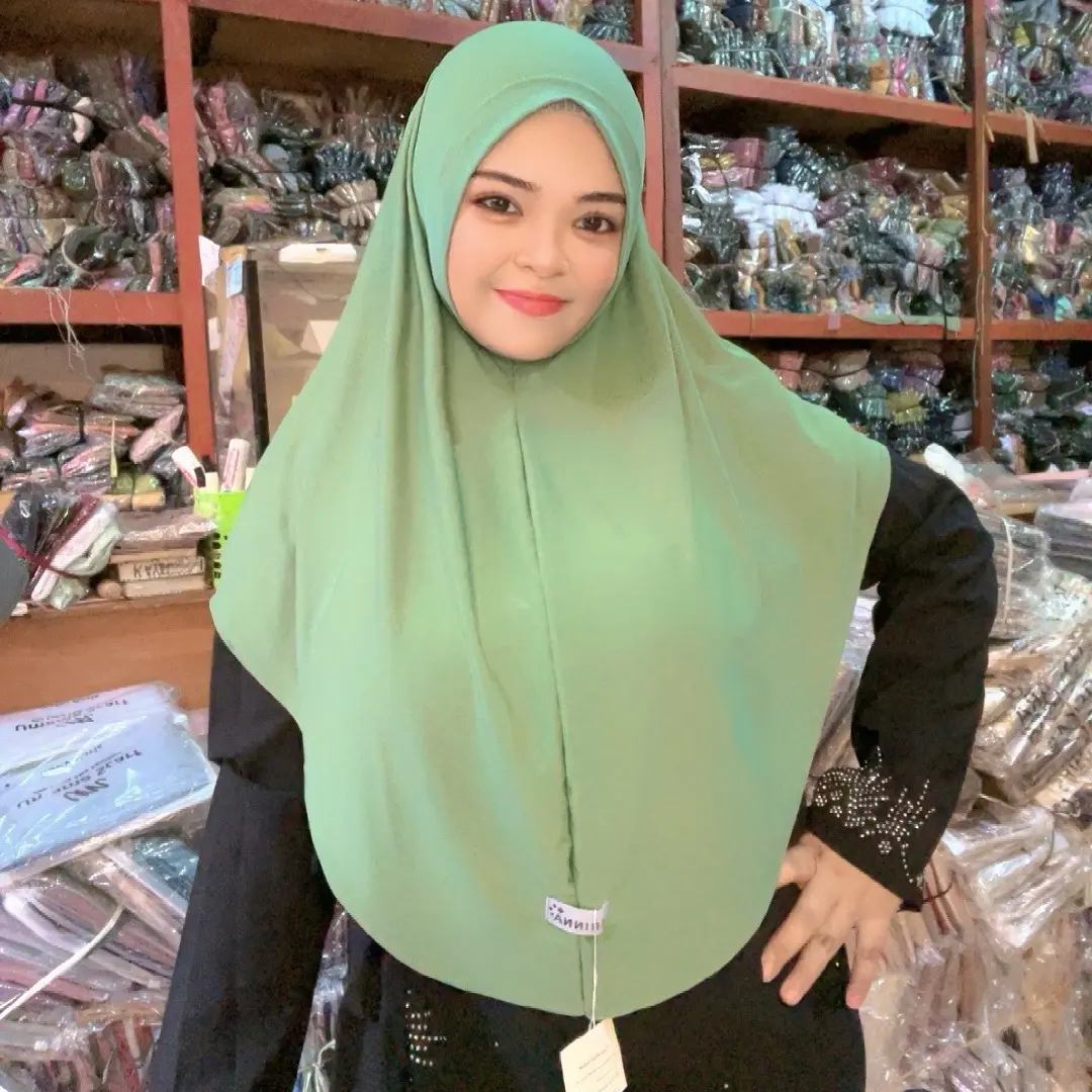 (Isi 5 pcs)JILBAB ALAWIYAH size L BY ARINA HIJAB JERSEY Kerudung Wanita Muslim Instan