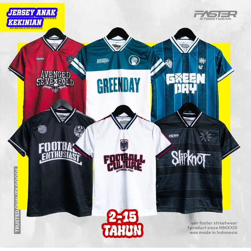 Jersey Anak kekinian - Atasan Anak - Jersey Vintage - Ootd Anak - FASTERDIVISION 0