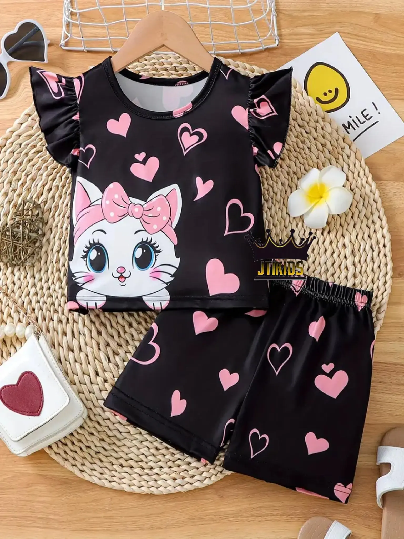 JTKIDS SETELAN ANAK PEREMPUAN CAT LOVE SNI