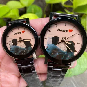 Jam tangan custom foto nama rante pria wanita couple pasangan