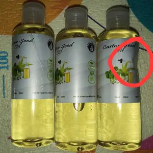 Castor Oil 100% Pure Organic Cosmetic Grade - Body Care - Facial Care - Hair Growth Oil.