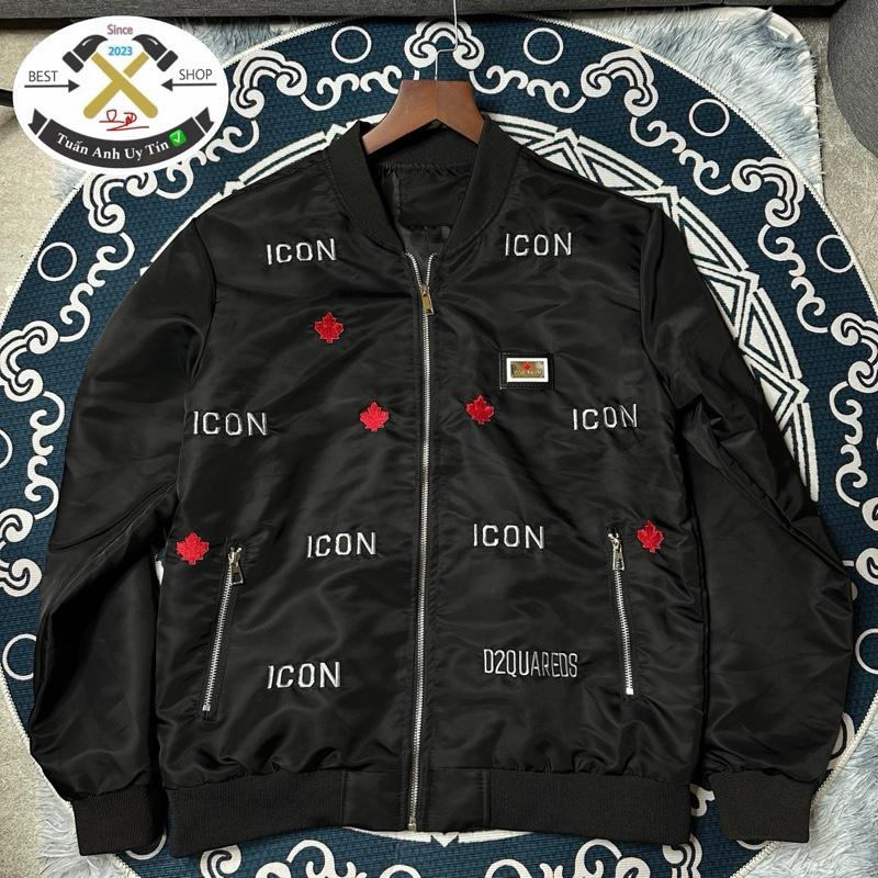 S3- Áo gió bomber , áo khoác gió 2 lớp ICON LÁ ĐỎ , logo sắt thêu ngực , bản đẹp fom chuẩn