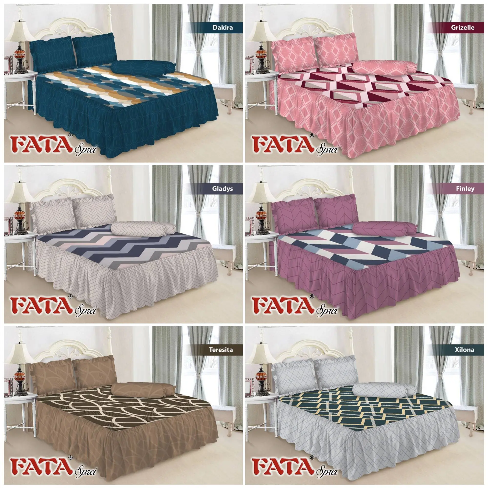 FATA - Sprei rumbai fata terbaru uk 180x200/160x200