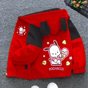 Jaket Kombinasi Anak perempuan terbaru Bergambar POCHACCO