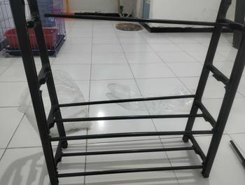 Product Review of Rak Sepatu 4 Tingkat Bahan Plastik Shoe Rack Tempat Sandal Bongkar Pasang Portable from T**i 3