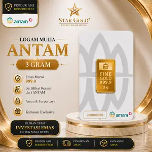 LOGAM MULIA EMAS ANTAM REINVENTED ( LM ) 3GR 3GRAM VAC PRESS CERTIEYE
