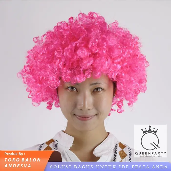 Wig kribo / Rambut Palsu Kribo Allsize / Wig Badut / wig costplay / Rambut Badud / Rambut Kribo Palsu wig 6