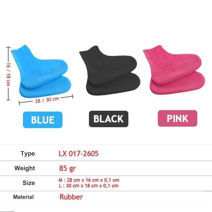 Product Introduction of [COD] Cover Shoes, Sarung Sepatu Karet, Pelindung Sepatu Anti Air Hujan Funcover Bisa di Cuci 0