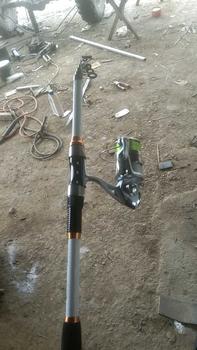 Product Review of Sougayilang Rod memancing berputar dan reel set 5.9ft/6.9ft/7.9ft Rod memancing teleskopik dan 6BB 5.2:1 Ratio memancing berputar reel memancing dengan garis memancing 500m Ikan Roda from m**2 0