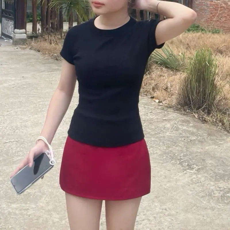 Chân váy ngắn cạp trễ - chân báy trơn basic chất liệu cotton kini style | BigBuy360 - bigbuy360.vn Chân váy ngắn cạp trễ - chân báy trơn basic chất liệu cotton kini style | BigBuy360 - bigbuy360.vn