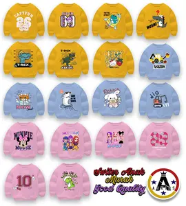 Bluestar Sweater Anak Unisex Katun Fleece Premium Super Soft 1- 8 Tahun Crewneck anak laki laki Perempuan